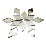 Base Espelho Acrílico Decorativo Losango 2cm Kit 100 Peças