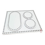 Base Fundo Cesto Crochê Medidas Kit Higiene Branco 04 Peças