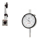 Base Magnética 60kgf Articulada E Relógio Comparador 10mm