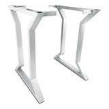 Base Mesa Bold Industrial Para Tampos Até 1,80m X 0,90m Cor Branco
