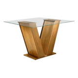 Base Mesa De Jantar Para Tampo De Vidro 8mm Até 1,60x0,80