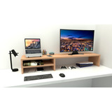 Base Monitor 110x20x15 Setup Gamer Cavalho Prat Lateral 40cm