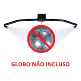 Base Montada Com Motor E Canhão De Led Para Globo Espelhado