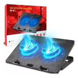 Base Notebook Suporte 15,6 Nbc-50bk C3tech 2 Cooler Led Azul
