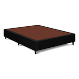 Base Para Cama Box Casal Ortobom Pop Para Colchão De 138cm Cor Preto