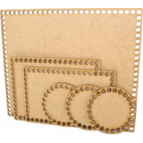 Base Para Crochê Fio De Malha Para Kit Higiene Bebê Mdf Cru