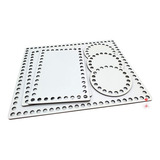 Base Para Crochê Medidas Para Kit Higiene Mdf Branco