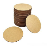 Base Para Prato Em Mdf Cru 3mm 35cm Kit Com 50 Unid Suplat