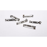 Base Prateada Com Alfinete Para Broche - 20mm (500 Peças)