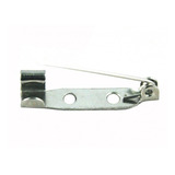 Base Prateada Com Alfinete Para Broche - 20mm (540 Peças)
