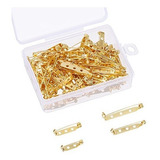 Base Prateada Com Alfinete Para Broche (30mm) (130 Peças)