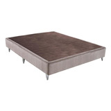 Base Sommier Camurça Bege Casal (138x188x23)