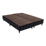 Base Sommier Camurça Preto Queen (158x198x23)