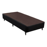 Base Sommier Linho Preto Solteiro (88x188x23)