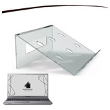 Base Suporte Ergonômico Acrílico Para Notebook Home Office