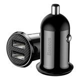 Baseus Carregador Celular Veicular Carro 2 Usb Turbo Rápido