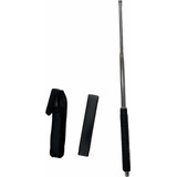 Bastão Auto Defesa Retrátil Aço Cromado 62cm