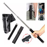 Bastão Cassetete Retrátil Em Aço Cromado Auto Defesa 65cm !!