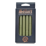Bastão Cera Pistola Lacre Flexível Verde Musgo C/ 6 Sellart