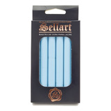 Bastão De Cera Pistola P/ Lacre Flexível Azul Claro C/6