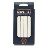 Bastão De Cera Pistola Para Lacre Flexível Branco C/ 6 Sella