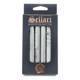 Bastão De Cera Pistola Para Lacre Flexível Prata C/6 Sellart