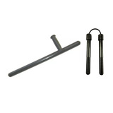 Bastao Tonfa Pm 58 Cm + Nunchaku Tchaco Polimero