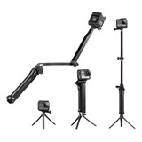 Bastão Tripé 3 Way Monopod Retrátil  Gopro Insta360 Osmo Act