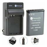 Bat Enel23 Carregador Para Nikon Coolpix P600 P610 P900 S810