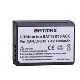 Bat Eria Batmax Lp-e10 Para Canon Eos Rebel T3 T4 T5 T6 T7