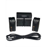 Bat-eria Sony Np-f970 Ccd-trv98 Kit 2+1 Carregador Nfiscal