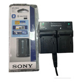 Bat-eria Sony Np-fm50+carregador Duplo F828 Trv128