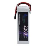 Bat_ria Lipo. 11.1v 2200mah 45c Lipo 3s Conector Deans T