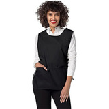 Bata Avental Uniforme Amarra Na Lateral Frente Costas Bolso