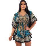 Bata Indiana Feminina Kaftan Indiano Longuete Alegria