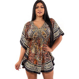 Bata Indiana Feminina Kaftan Indiano Longuete Alegria