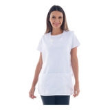 Bata Jaleco Avental Bolso Oxford Não Mancha Ajuste Lateral