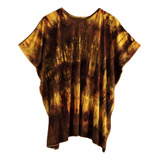 Bata Tiedye Túnica Unissex Boho Rave Festival Hippie