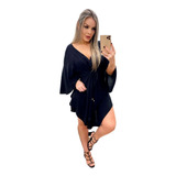 Bata Vestido Feminina Solta Moda Praia Tam Unico C/ Ajuste