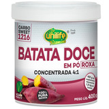 Batata Doce Roxa Concentrada Farinha Unilife 4:1 Pura 400g Sabor Natural