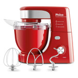 Batedeira Planetária Philco Vermelha 700w Php500v 127v