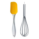 Batedor De Ovos Fouet E Espátula De Silicone