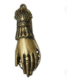 Batedor De Porta Ou Aldrava Mão De Dama Bronze Maciço