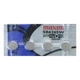 Bateria 377 Sr626sw Botão Relógio Maxell