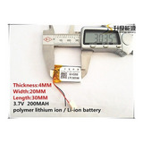 Bateria 402030 +3 7v 200mah Everest 300 - Jyzm Mp3 Mp4