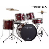 Bateria Acústica Bumbo 22 Pol Talent Vpd920 Vinho - Vogga