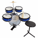Bateria Acústica Infantil Rock Baby (am) 2 Tons Profissional