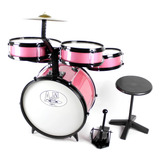 Bateria Acústica Infantil Rock Baby Am 2 Tons Profissional