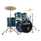 Bateria Acústica Nagano Garage Fusion Ocean Sparkle Bumbo 20