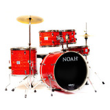 Bateria Acústica Noah Sc5 Street Red Bumbo 22 Completa